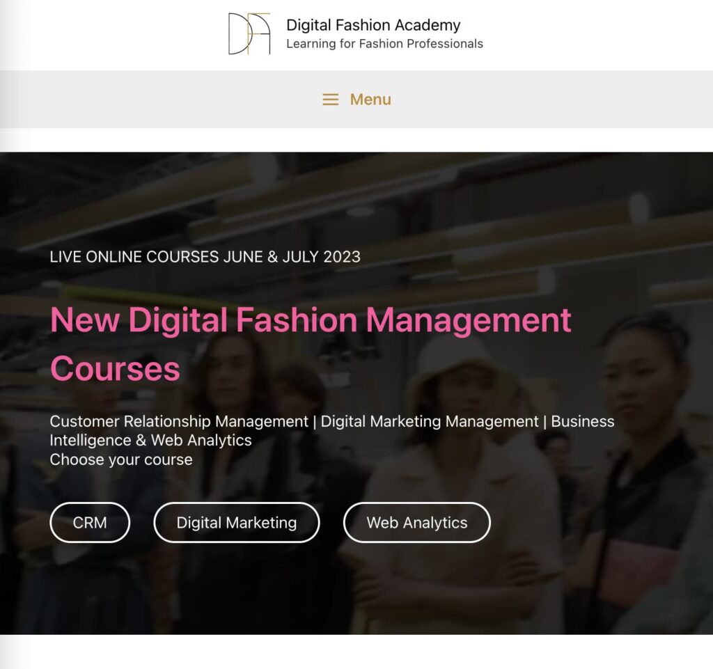 Online Courses - Digital Fashion Academy